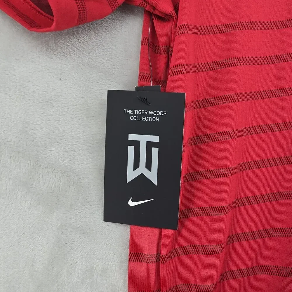 76ers NBA Performance Polo Mens‎ Medium Nike Tiger Woods Red Dri-fit
